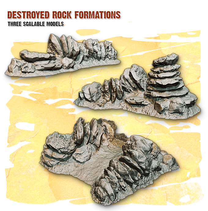 Destroyed-Rock-Formations